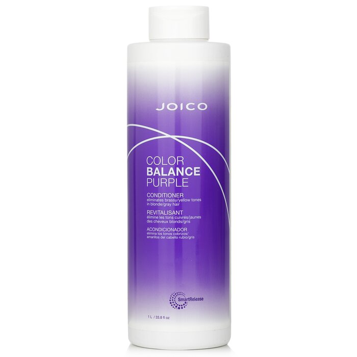 Joico Color Balance Purple Conditioner Eliminates Brassy Yellow Tones On Blonde Gray Hair 300ml 10 1oz
