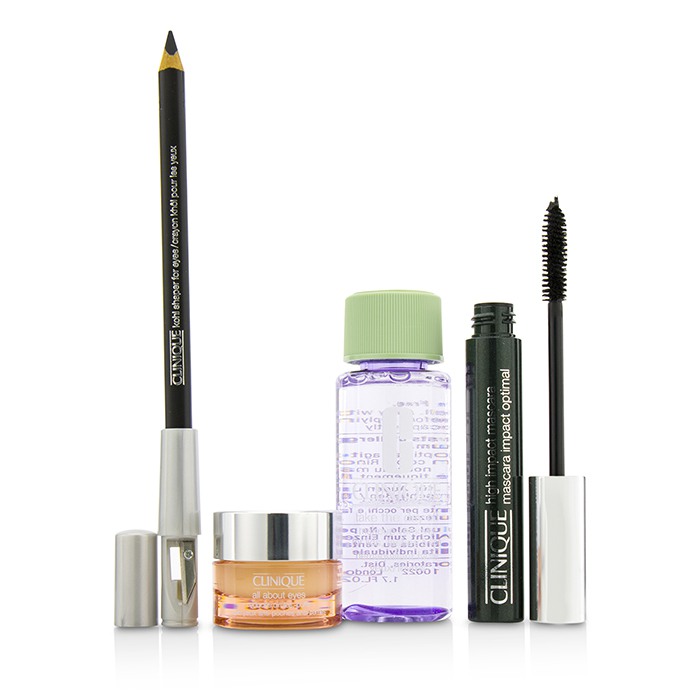 Clinique Eye Definition Set: 1x Kohl Shaper For Eyes + 1x High Impact Mascara + 1x Makeup Remover + 1x All About Eyes 4pcsProduct Thumbnail