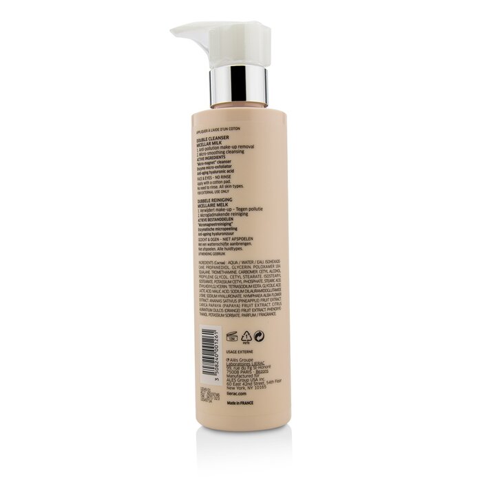 Lierac Double Nettoyant Lait Micellaire Micellar Milk Double Cleanser 200ml/6.76ozProduct Thumbnail