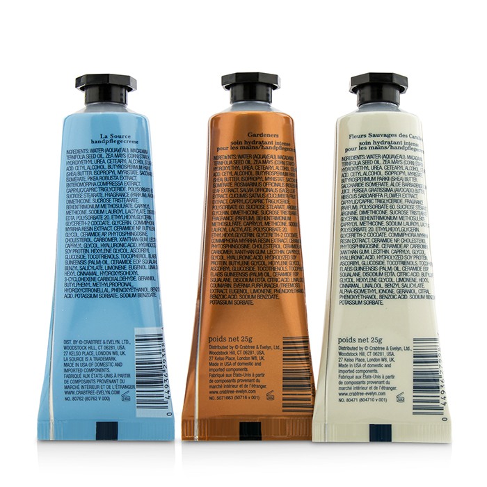 Crabtree & Evelyn Bestsellers Hand Therapy Set (1x Caribbean Island Wild Flowers, 1x Gardeners, 1x La Source) 3x25g/0.9ozProduct Thumbnail