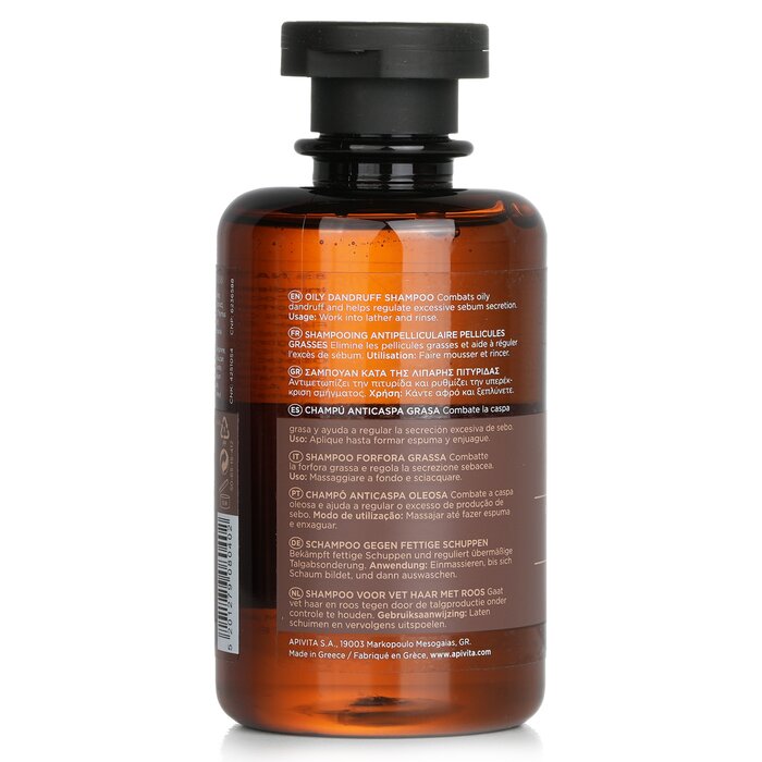艾蜜塔  Apivita 白柳蜂胶调节水油平衡软化角质头皮洗发露Oily Dandruff Shampoo(油性头皮) 250ml/8.45ozProduct Thumbnail