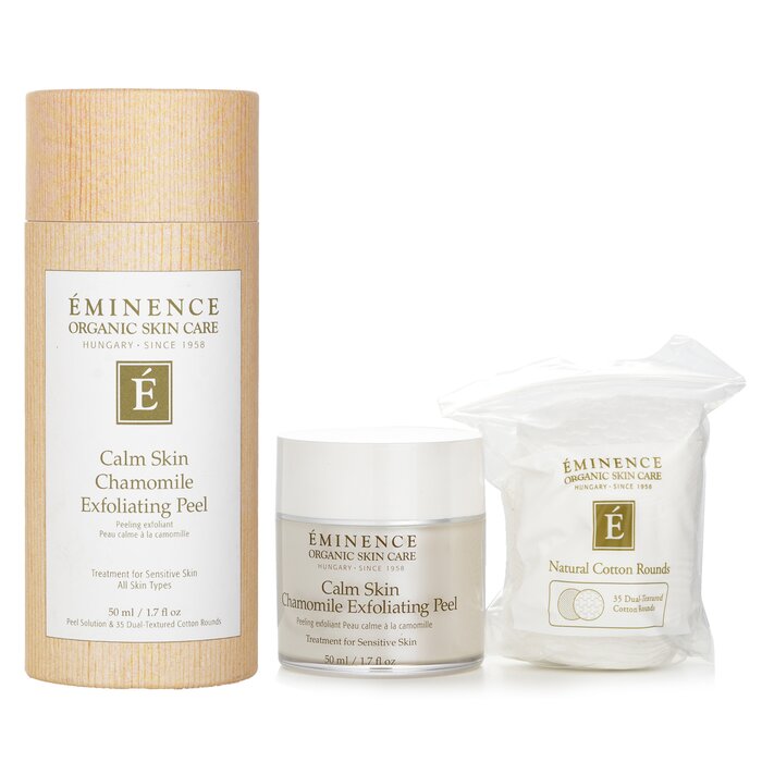 Eminence Calm Skin Chamomile Exfoliating Peel פילינג (עם 35 פדים קוסמטיים מכותנה 50ml/1.7ozProduct Thumbnail