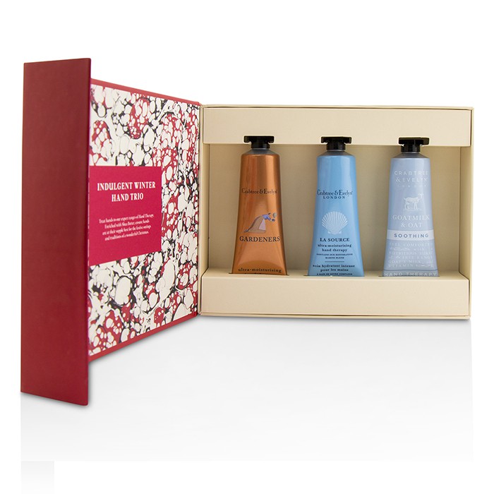 Crabtree & Evelyn Indulgent Winter Hand Trio (1x Gardeners, 1x La Source, 1x Goatmilk & Oat) 3x25g/0.86ozProduct Thumbnail