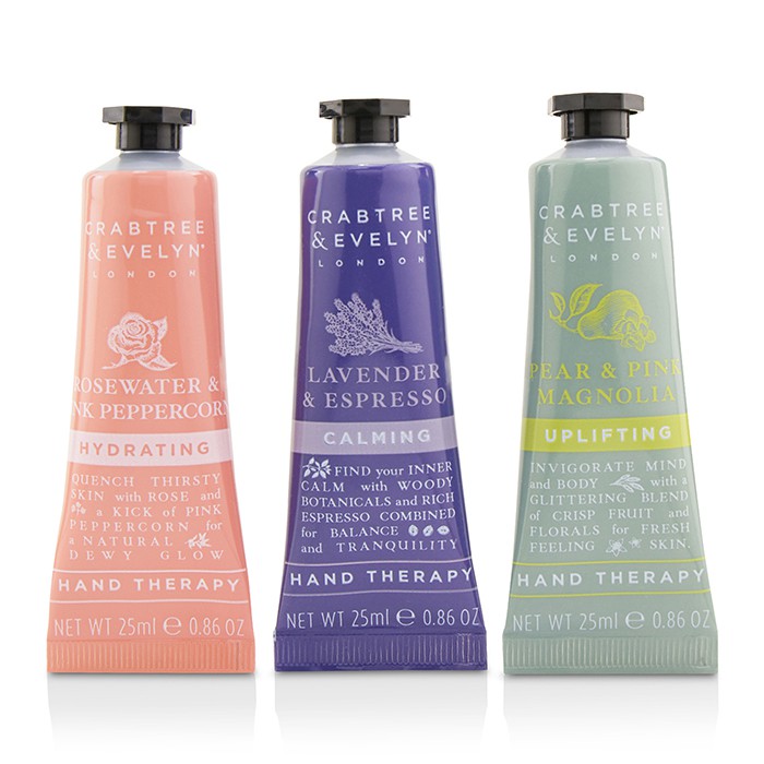 Crabtree & Evelyn Floral Winter Hand Trio (1x Lavender & Espresso, 1x Rosewater & Pink Peppercorn, 1x Pear & Pink Magnolia) 3x25ml/0.86ozProduct Thumbnail