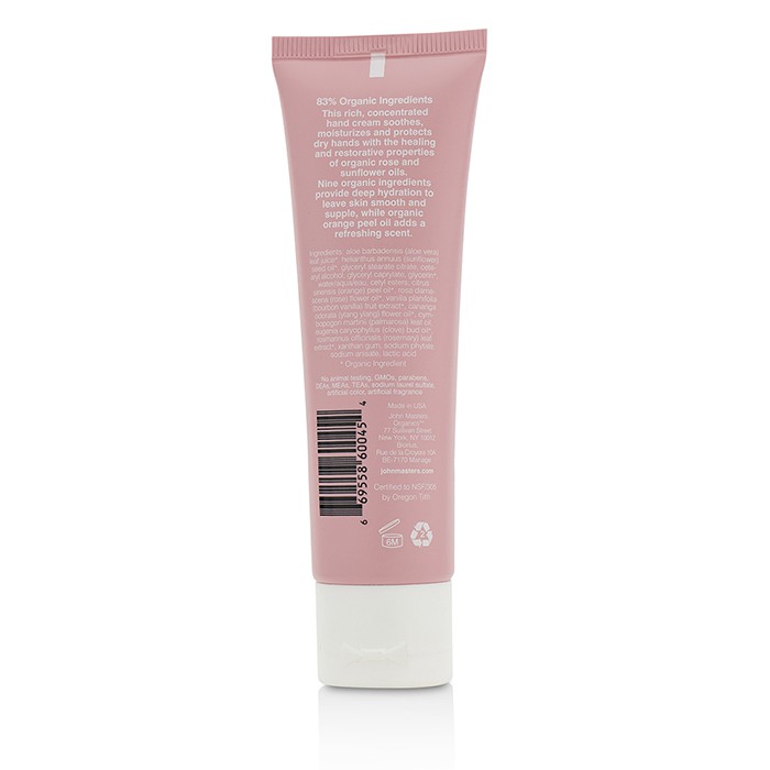John Masters Organics Orange & Rose Hand Cream 54ml/1.9ozProduct Thumbnail
