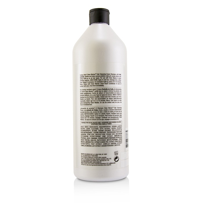 Redken Clean Maniac Hair Cleansing Cream Clarifying Treatment (For All Hair Types) 1000ml/33.8ozProduct Thumbnail