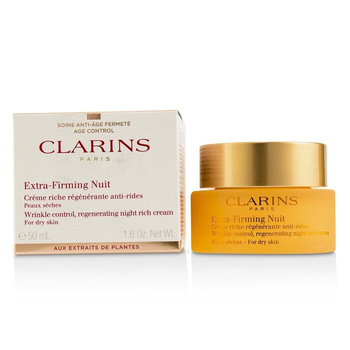 Clarins Extra-Firming Nuit Wrinkle Control, Regenerating Night Rich Cream - For Dry Skin  50ml/1.6ozProduct Thumbnail