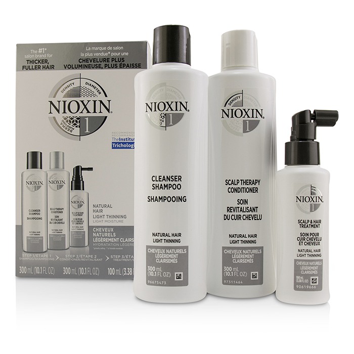 Nioxin 3D Care System Kit 1 - For Natural Hair, Light Thinning, Light Moisture 3pcsProduct Thumbnail