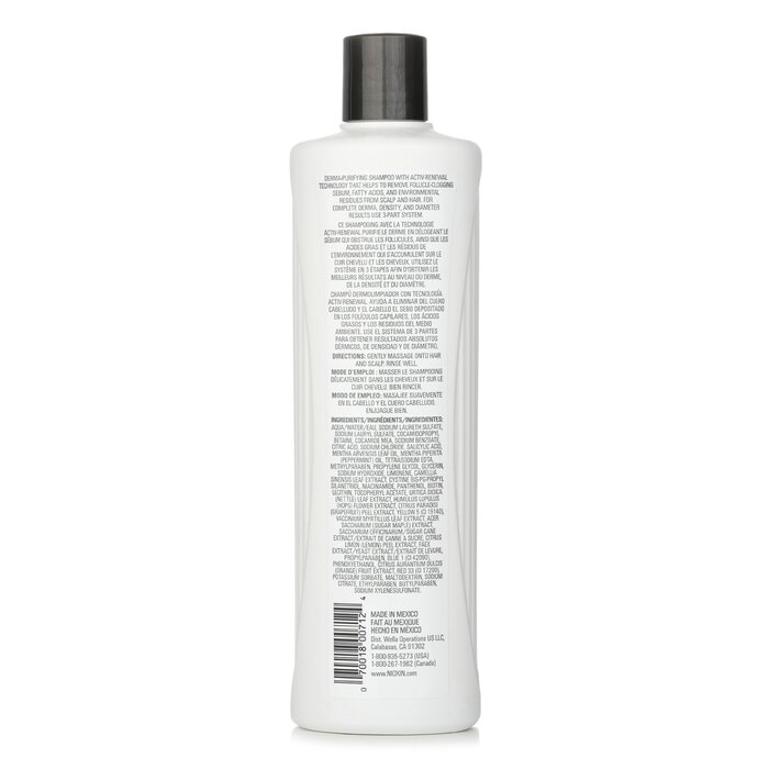Nioxin Derma Purifying System 2 Cleanser Shampoo (Natural Hair, Progressed Thinning) 500ml/16.9ozProduct Thumbnail