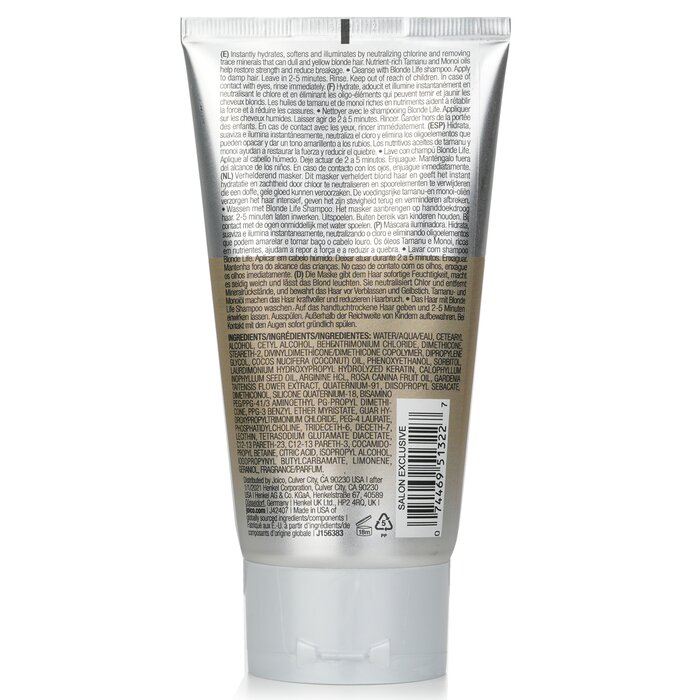 Joico Blonde Life Brightening Masque (To Intensely Hydrate, Detox & Illuminate)  150ml/5.1ozProduct Thumbnail