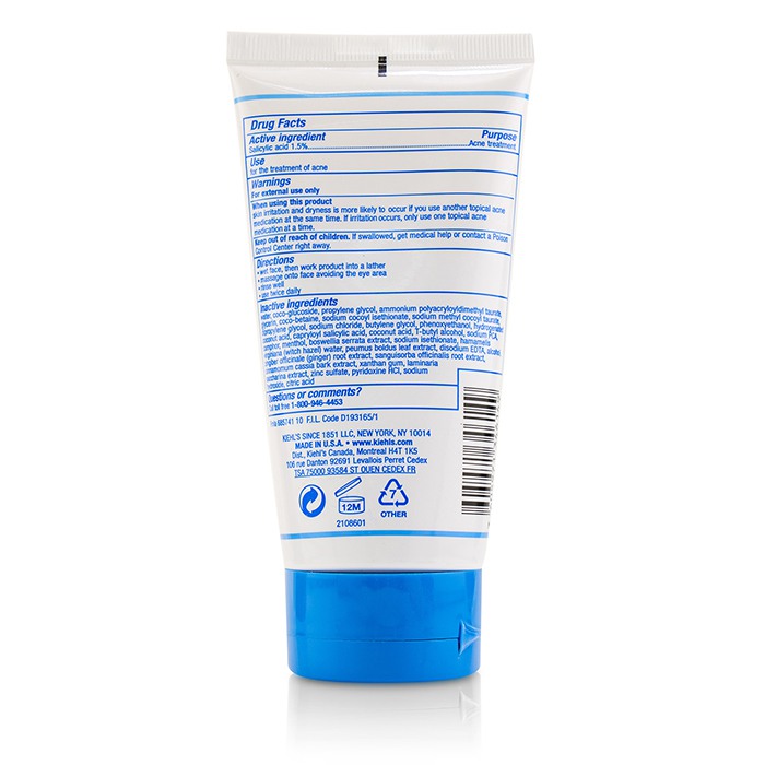 Kiehl's Blue Herbal Acne Cleanser Treatment 150ml/5ozProduct Thumbnail