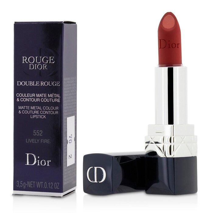 Christian Dior Rouge Dior Double Rouge Matte Metal Colour & Couture Contour Lipstick 3.5g/0.12ozProduct Thumbnail