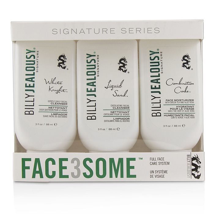 Billy Jealousy Face3Some Kit: Face Moisturizer 88ml + Exfoliating Facial Cleanser 88ml + Gentle Daily Facial Cleanser 88ml  3pcsProduct Thumbnail