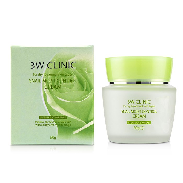 3W Clinic Snail Crema Control de Humedad (Anti-Arrugas Intensivo) - Para Tipos de Piel Seca a Normal 50g/1.7ozProduct Thumbnail
