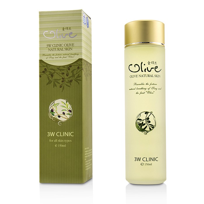 Nước hoa hồng dưỡng trắng da tinh chất dầu Olive 3W Clinic Olive Natural Skin Nước hoa hồng dưỡng trắng da tinh chất dầu Olive 3W Clinic Olive Natural Skin