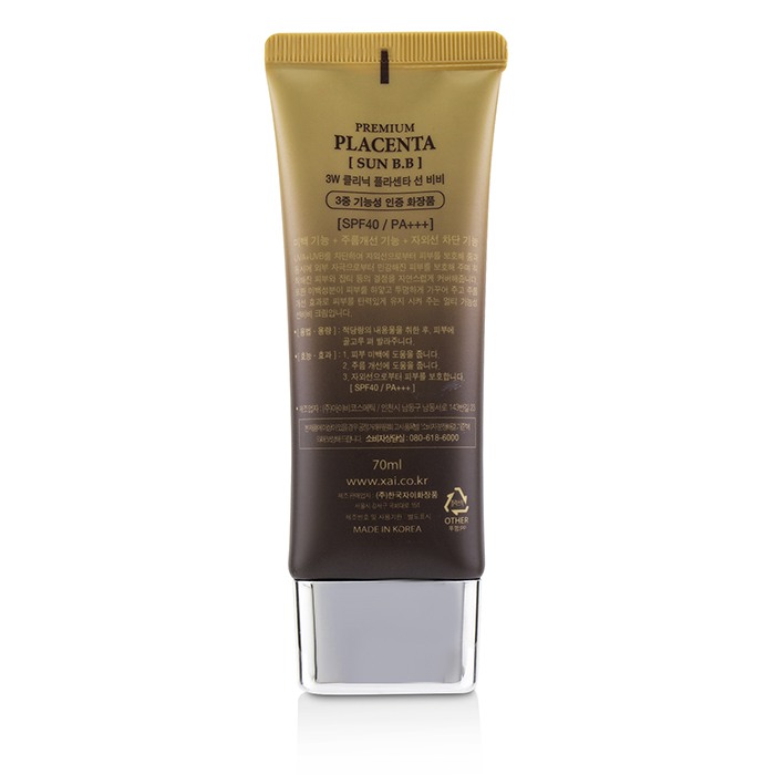3W Clinic Premium Placenta Sun BB Cream SPF 40/ PA+++ 70ml/2.3ozProduct Thumbnail