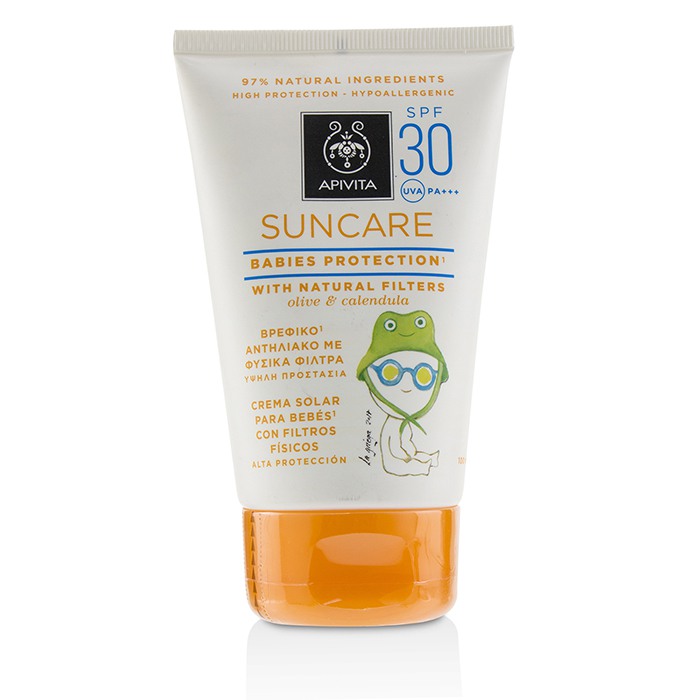 Apivita Suncare Protección Solar de Bebés SPF 30 Con Oliva Natural & Caléndula 100ml/3.4ozProduct Thumbnail