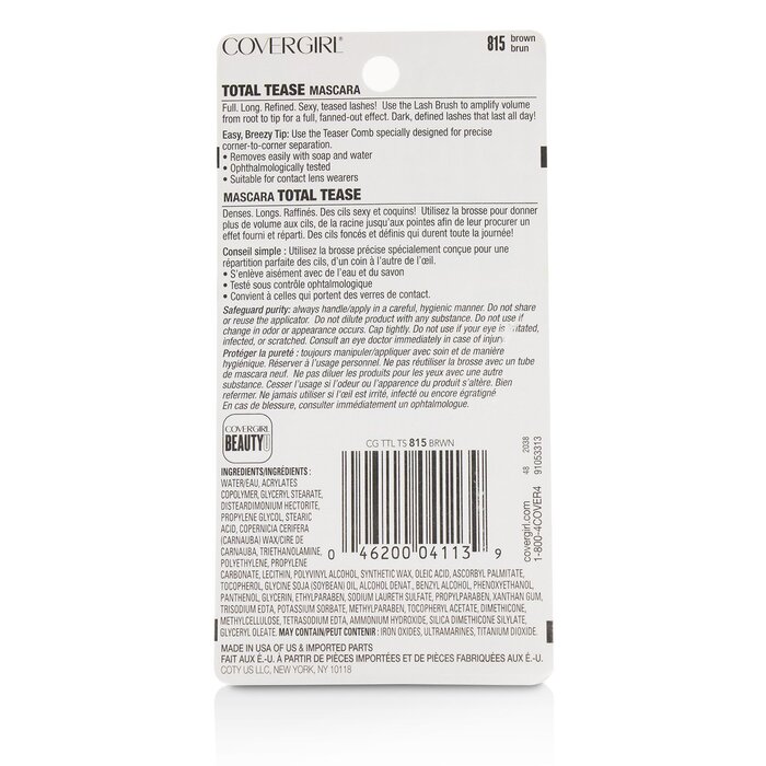 Covergirl Total Tease Full + Long + Refined Mascara 6.5ml/0.21ozProduct Thumbnail