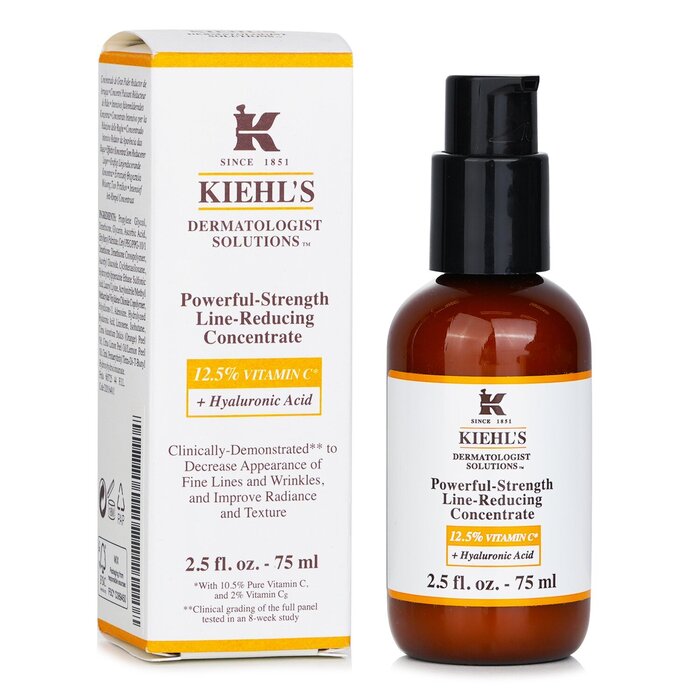 Kiehl's Dermatologist Solutions Эффективный Разглаживающий Концентрат (с 12.5% Витамином C + Гиалуроновой Кислотой) 75ml/2.5ozProduct Thumbnail