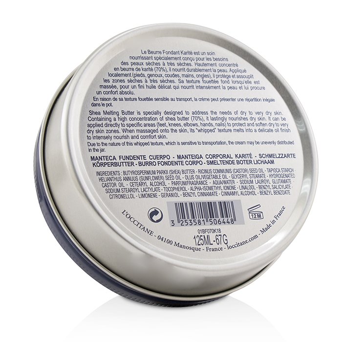 L'Occitane Shea Butter 70% Melting Butter For Body 125ml/2.3ozProduct Thumbnail