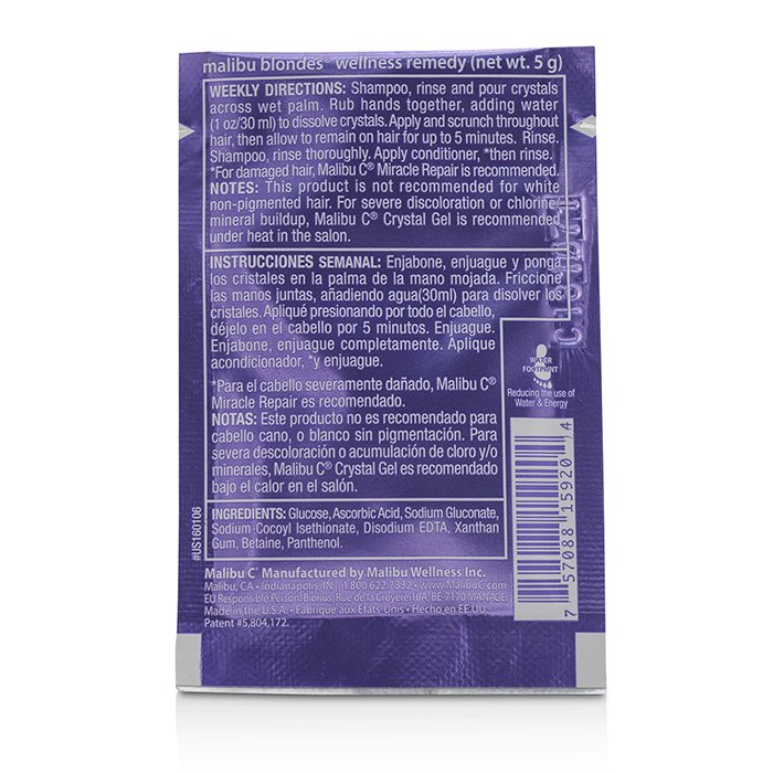 Malibu C Malibu Blondes Wellness Hair Remedy 12x5g/0.17ozProduct Thumbnail
