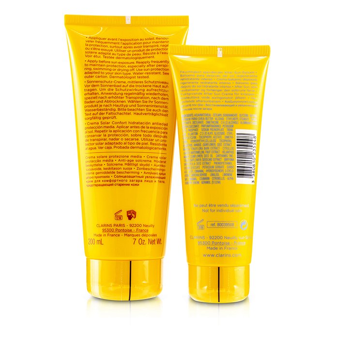 Clarins Kit SunSet: Crema Cuidado Solar SPF 20 200ml/7oz + Hidratante Para Después del Sol 100ml/3.4oz 2pcsProduct Thumbnail