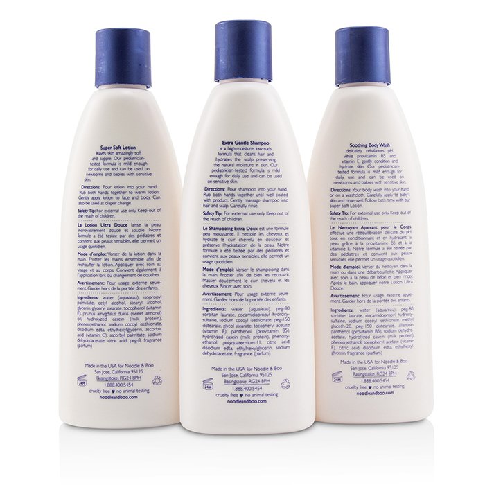Noodle & Boo Starter Gift Set: Extra Gentle Shampoo 237ml/8oz + Soothing Body Wash 237ml/8oz + Super Soft Lotion 237ml/8oz 3pcProduct Thumbnail
