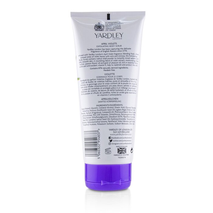 Yardley London April Violets Exfoliating Body Scrub 200ml/6.8ozProduct Thumbnail