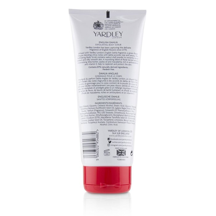 Yardley London English Dahlia Exfoliating Body Scrub 200ml/6.8ozProduct Thumbnail