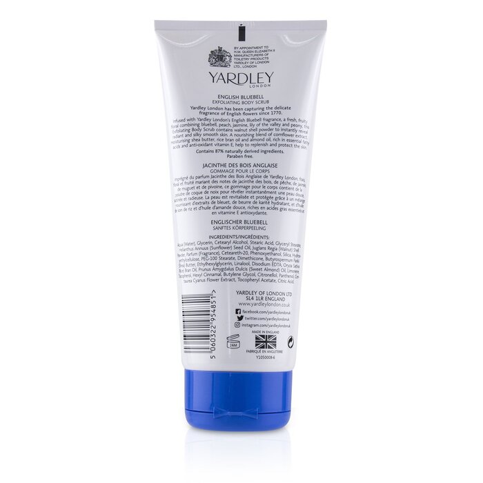 Yardley London English Bluebell Exfoliating Body Scrub 200ml/6.8ozProduct Thumbnail