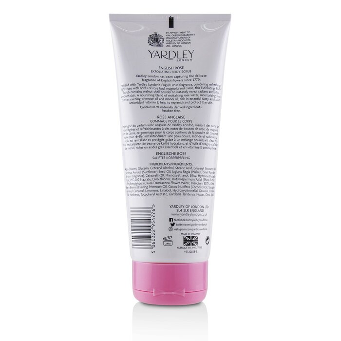 Yardley London English Rose Exfoliating Body Scrub 200ml/6.8ozProduct Thumbnail