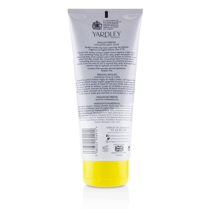 Yardley London English Freesia Exfoliating Body Scrub 200ml/6.8ozProduct Thumbnail