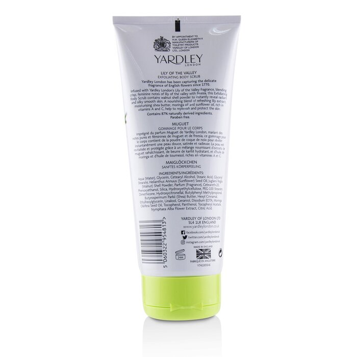 Yardley London Peeling do ciała Lily Of The Valley Exfoliating Body Scrub 200ml/6.8ozProduct Thumbnail