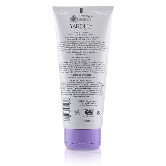 Yardley London English Lavender Moisturising Body Wash 200ml/6.8ozProduct Thumbnail