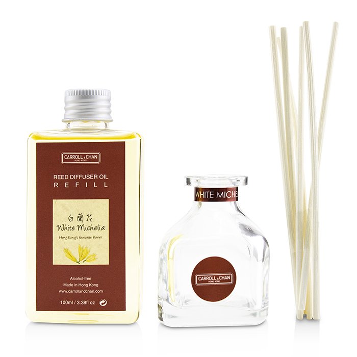 Carroll & Chan 卡羅爾與陳 擴香瓶-白蘭花(含擴香棒) Reed Diffuser - White Michelia 100ml/3.38ozProduct Thumbnail