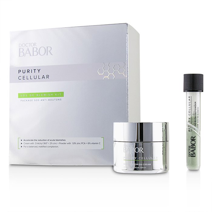 Babor مجموعة مضادة للشوائب Doctor Babor Purity Cellular: كريم مزيل للشوائب 50مل/1.7 أوقية + بودرة مزيلة للشوائب 5 جرام/0.16 أوقية 2pcsProduct Thumbnail