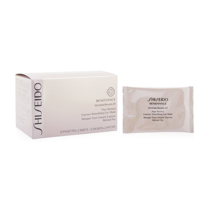 Shiseido Benefiance WrinkleResist24 Pure Retinol Express Smoothing Eye Mask (Box Slightly Damaged) 12pairsProduct Thumbnail