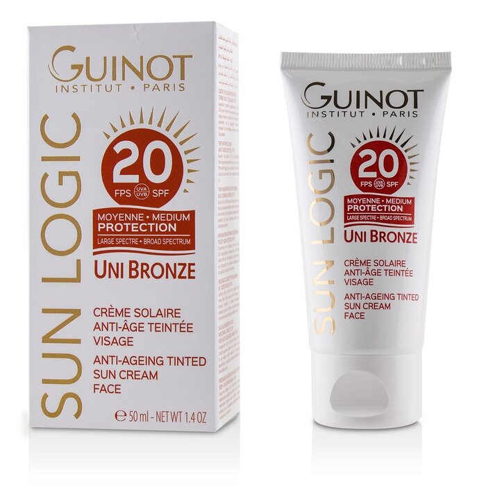 Guinot Sun Logic Uni Bronze Антивозрастной Тональный Солнцезащитный Крем для Лица SPF 20 50ml/1.4ozProduct Thumbnail