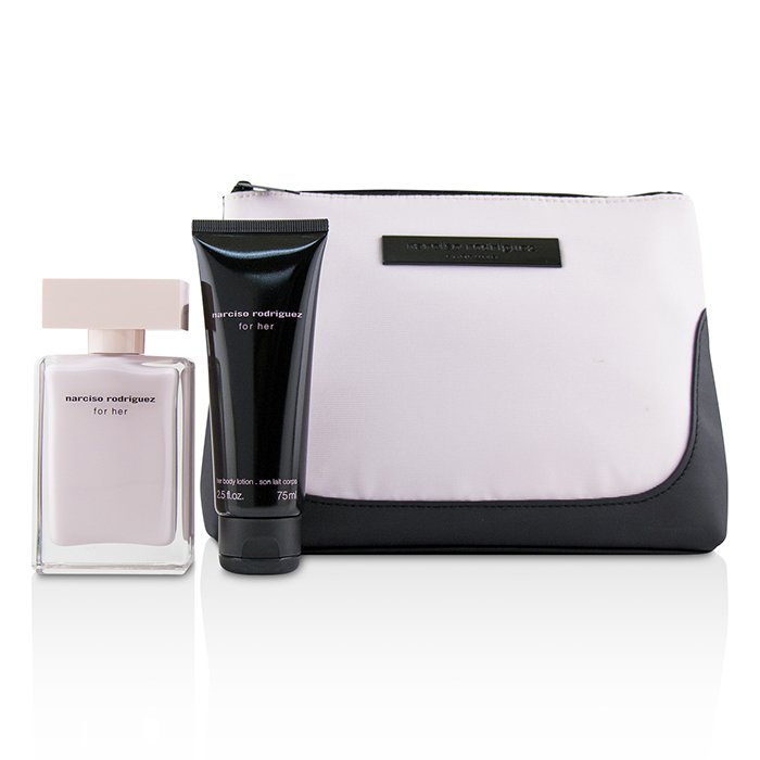 Narciso Rodriguez For Her Coffret: Eau De Parfum Spray 50ml/1.6oz + Her Body Lotion 75ml/2.5oz + Pouch 2pcs+1PouchProduct Thumbnail