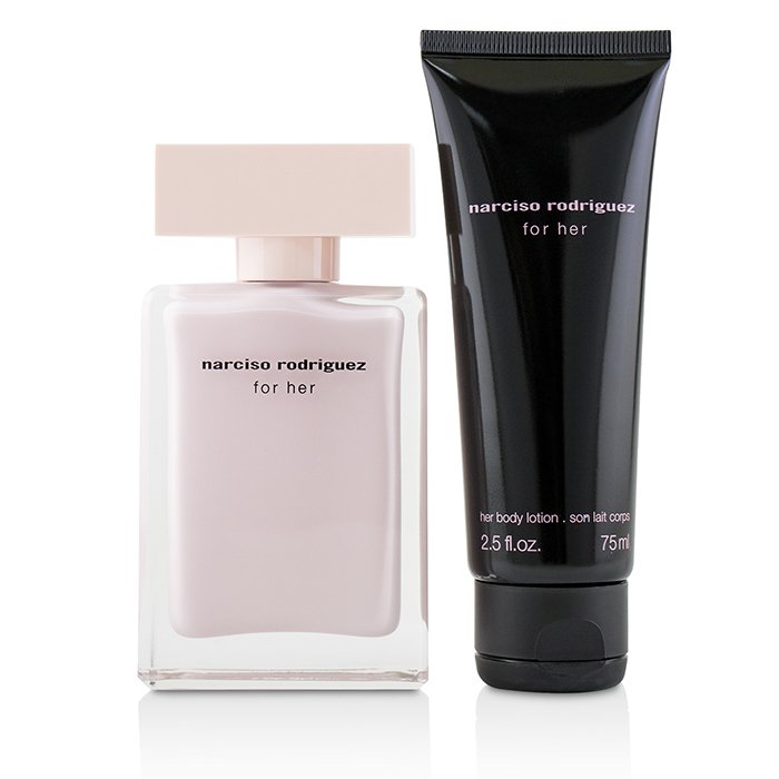 Narciso Rodriguez For Her Coffret: Eau De Parfum Spray 50ml/1.6oz + Her Body Lotion 75ml/2.5oz + Pouch 2pcs+1PouchProduct Thumbnail