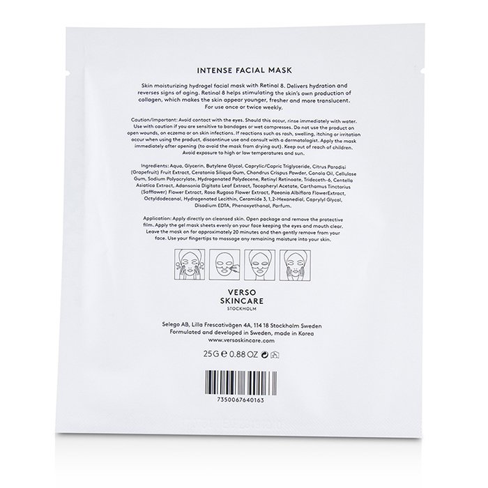 VERSO Intense Facial Mask 4x25g/0.88ozProduct Thumbnail