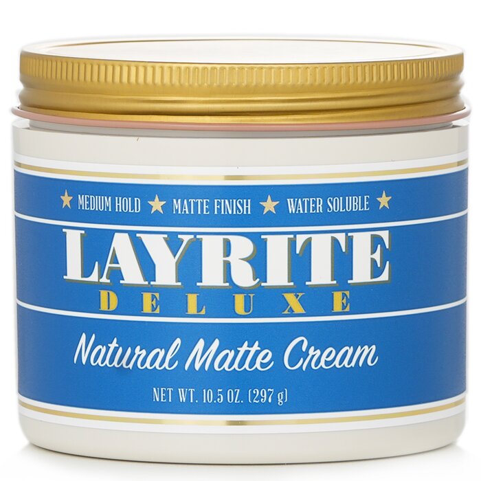 Layrite Natural Matte Cream (Medium Hold, Matte Finish, Water Soluble) 297g/10.5ozProduct Thumbnail