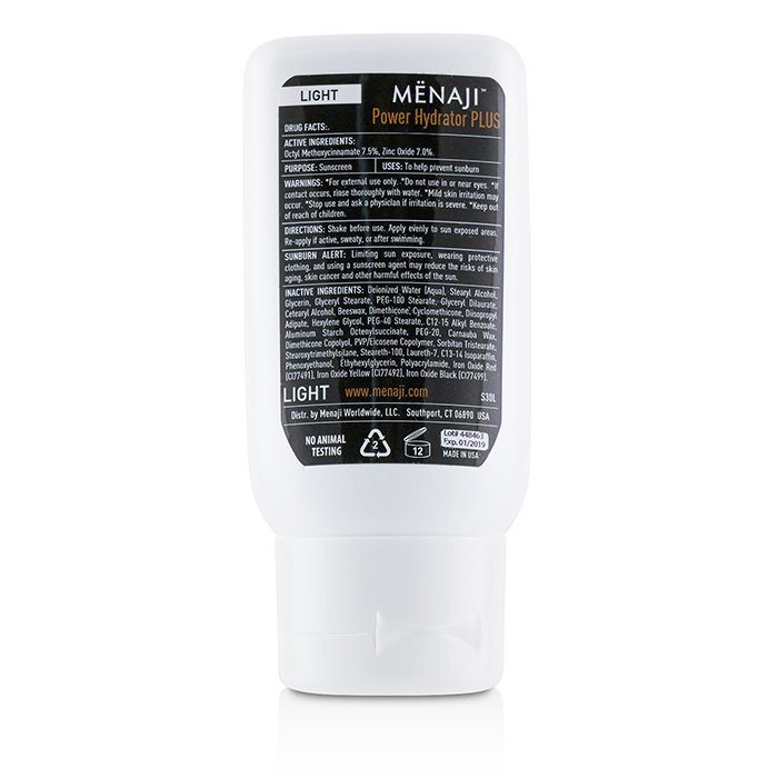 Menaji Power Hydrator Plus Sunscreen Broad Spectrum SPF 30 + Tinted Moisturizer (Light) 60ml/2ozProduct Thumbnail
