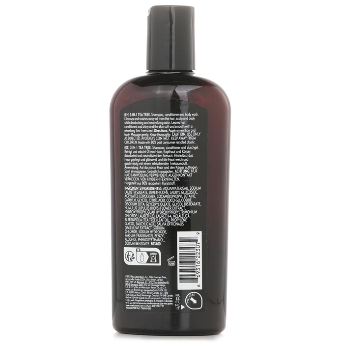 American Crew Men 3-IN-1 Tea Tree Shampoo, Conditioner and Body Wash 250ml/8.4ozProduct Thumbnail
