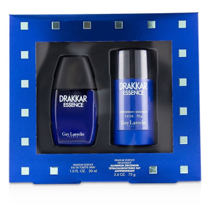 Guy Laroche Drakkar Essence Coffret: Eau De Toilette Spray 30ml/1oz + Antiperspirant Deodorant Stick 75g/2.6oz 2pcsProduct Thumbnail