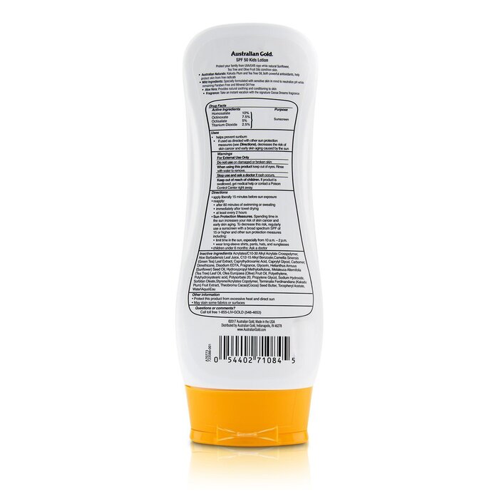 Australian Gold Lotion Sunscreen Broad Spectrum SPF 50 with Soothing Aloe Vera - For Kids 237ml/8ozProduct Thumbnail