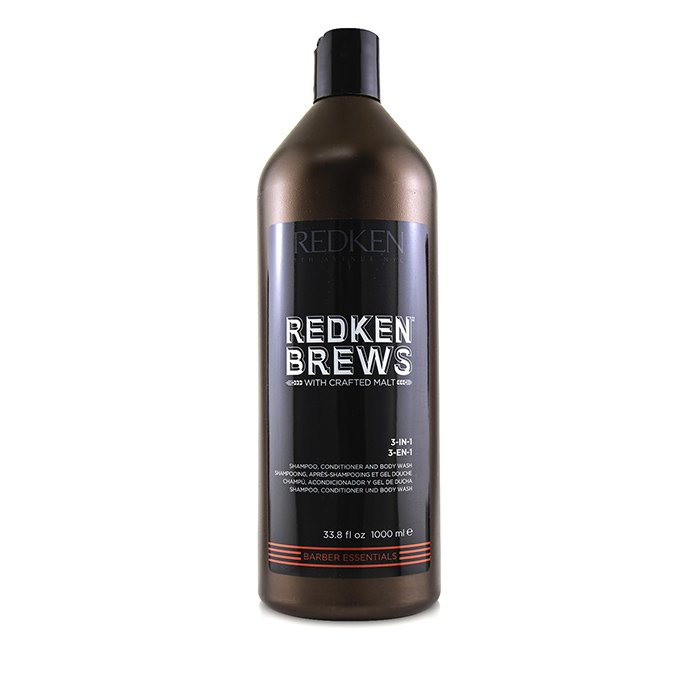 Redken Brews 3-in-1 Shampoo, Conditioner and Body Wash 1000ml/33.8ozProduct Thumbnail