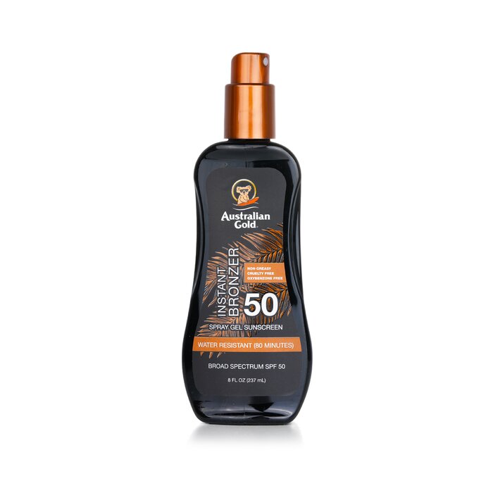 Australian Gold Spray Gel Sunscreen SPF 50 with Instant Bronzer  237ml/8ozProduct Thumbnail