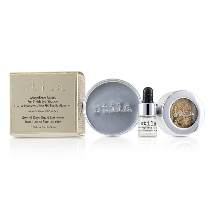 Stila Magnificent Metals Foil Finish Eye Shadow With Mini Stay All Day Liquid Eye Primer 2pcsProduct Thumbnail