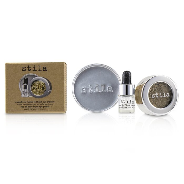 Stila Magnificent Metals Foil Finish Eye Shadow With Mini Stay All Day Liquid Eye Primer צללית עם מיני פרימר 2pcsProduct Thumbnail